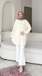 Merli Gömlek - Sarı - Görsel 5