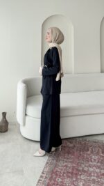 Tina Kemerli Takım - Lacivert - Görsel 2