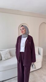 Küba Oyşo Takım - Mürdüm - Görsel 4