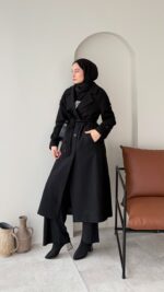 OlÂ Premium Kaşe Kaban - Siyah