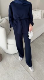 Vena Bağlamalı Oyşo Takım - Lacivert - Görsel 5