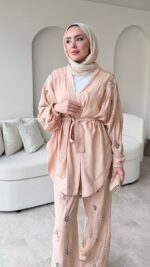 More Taşlı Takım - Somon - Görsel 3