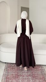 Sibil Fularlı Takım - Mürdüm - Görsel 7