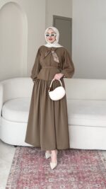 Sibil Fularlı Takım - Camel