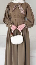 Sibil Fularlı Takım - Camel - Görsel 4