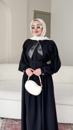 Sibil Fularlı Takım - Lacivert - Görsel 2