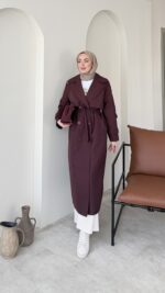 Kığıl Trenç – Bordo - Görsel 2